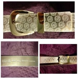 **SOLD** Never worn MK metallic belt