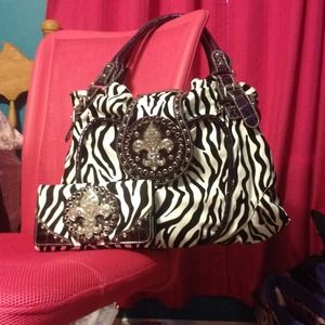 Zebra purse and matching wallet!