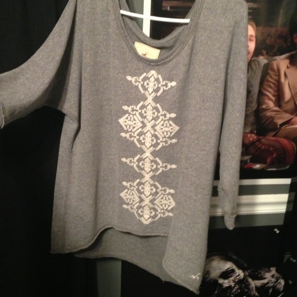 Oversized grey shirt size large