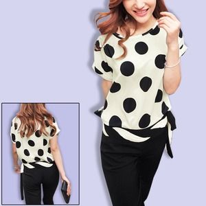 Polka dots blouse