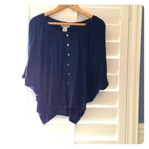 Nordstrom Liberty Love Navy Blue Top