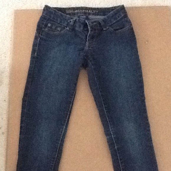 Blue pants. Wet seal.