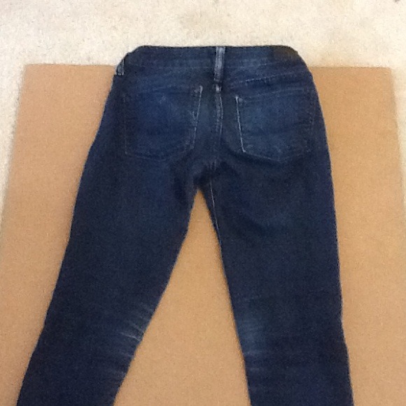 Blue pants.