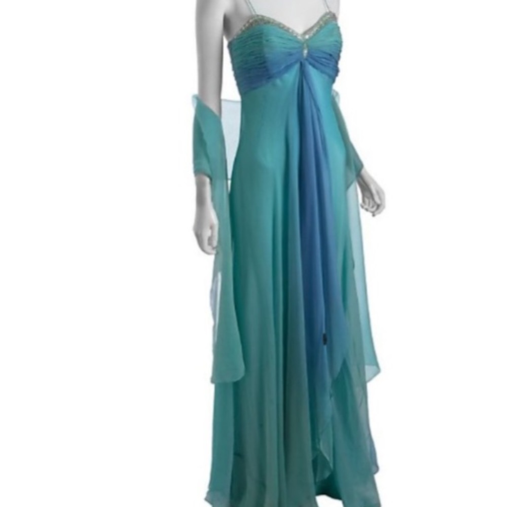 Badgley Mischka Gown-Sz 4,6 100% Silk BNWT-Reduced