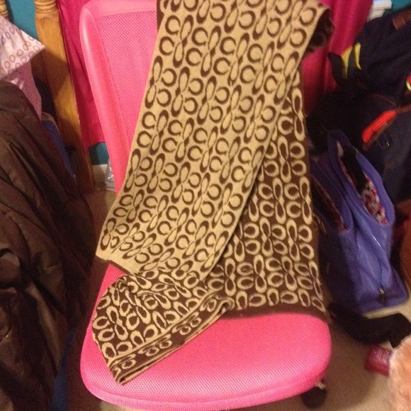 Matching Coach scarf and hat