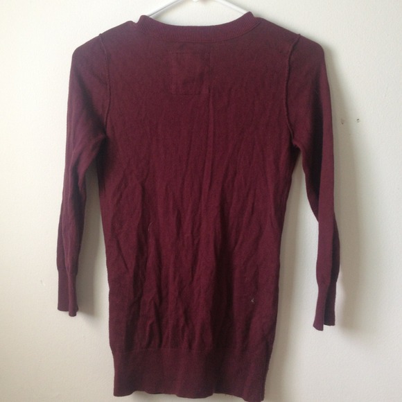 Maroon Hollister Cardigan - Picture 3 of 3