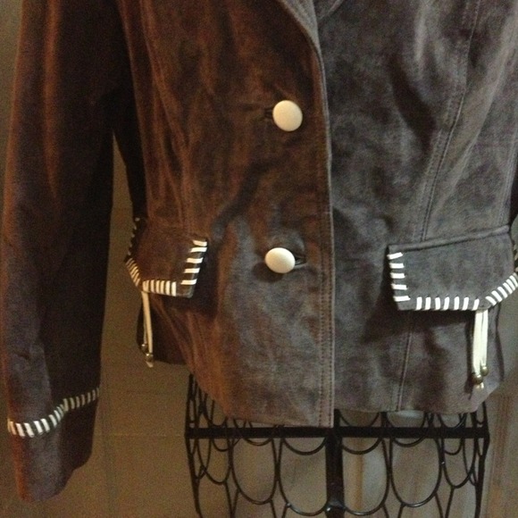 NEW brown ☕️ suade jacket SAVE $154. ☕️ list$💘 - Picture 3 of 4