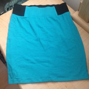 Light Blue High Waisted Skirt