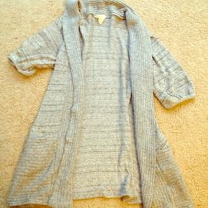 Short-Sleeve Sweater Cardigan