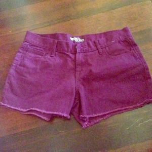 Cute short purple shorts!