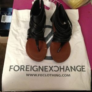 Foreign exchange sandals size 8