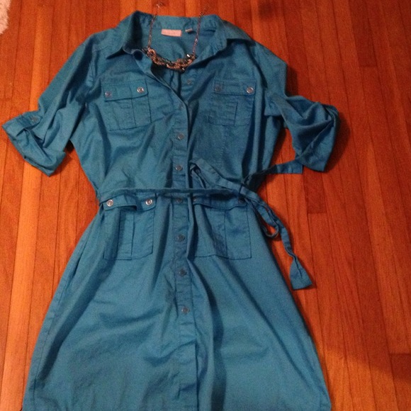 New York and Company  Dresses & Skirts - Safari Dress and Matching necklace bundle