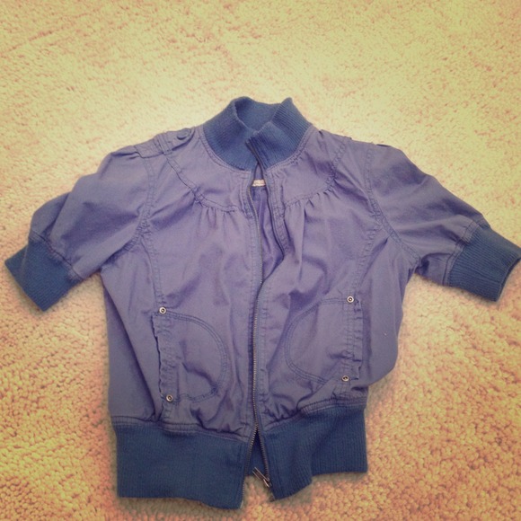 F21 crop aviator-esque jacket.