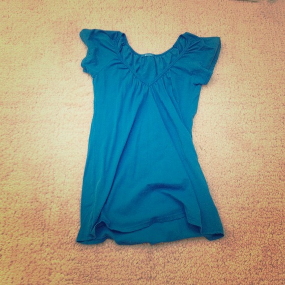 Blue Basic long Top