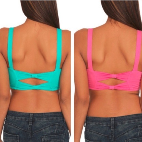⛔RESERVED⛔ two cut out crop tops