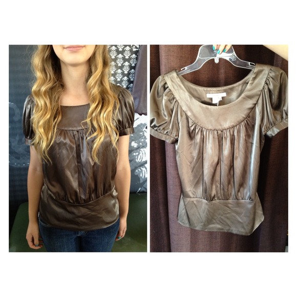 Zara basics blouse