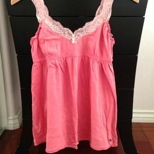 Pink, Lacy Tank Top