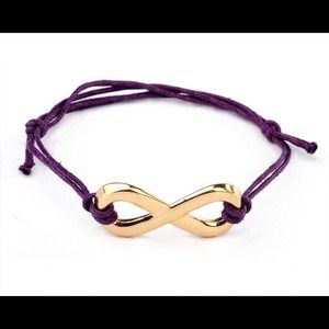 PURPLE Hippy Infinity Karma Bracelet