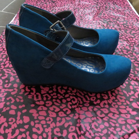 Teal Dolly platform Mary Jane - Picture 3 of 4