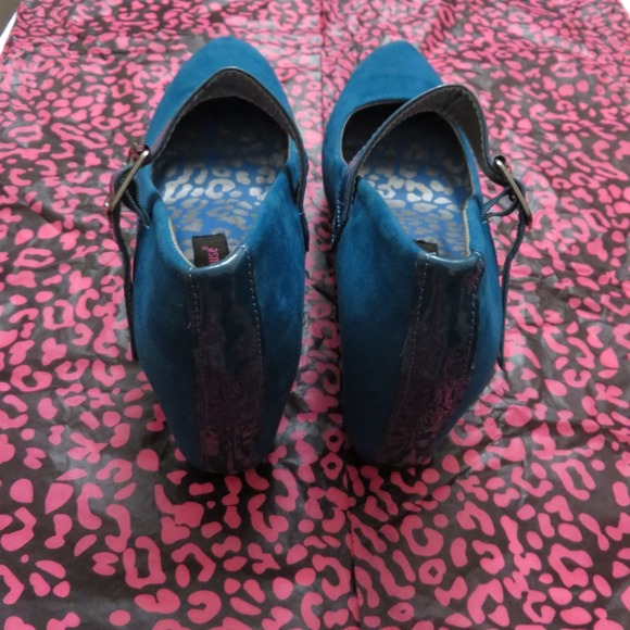 Teal Dolly platform Mary Jane - Picture 4 of 4