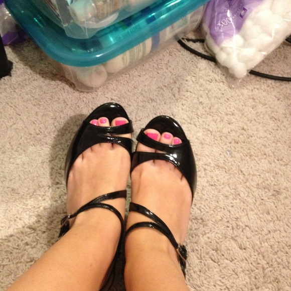 Black heels
