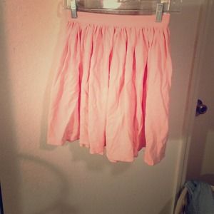 American apparel peach high waist skirt