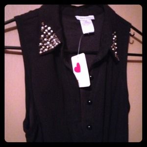 Black dress-studded collar New with tags!!