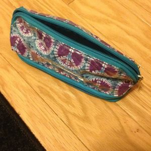 peace makeup bag