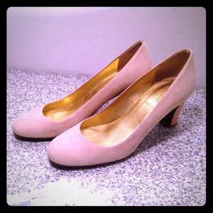 j crew beige suede heels 7.5