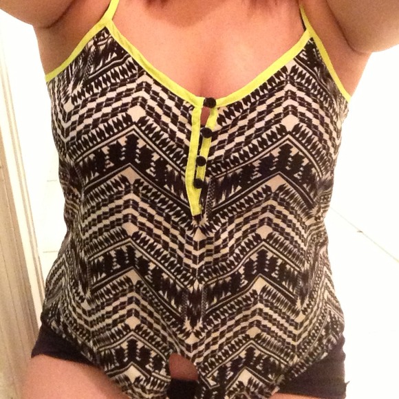 Tribal print spaghetti strap