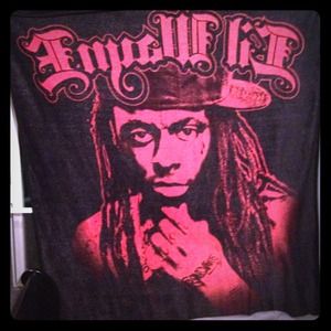 Lil Wayne fleece blanket