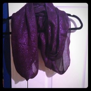 Express purple sparkle scarf
