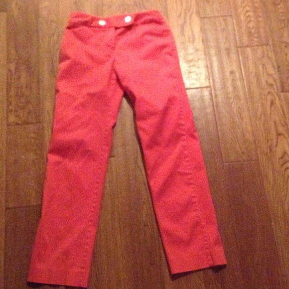 Coral dress pants.  Hold for trade