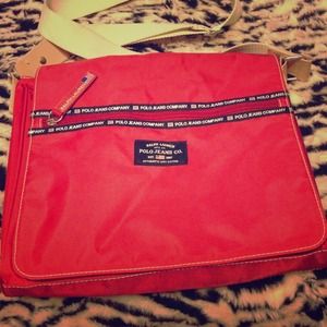Authentic red POLO Jeans Co. Purse