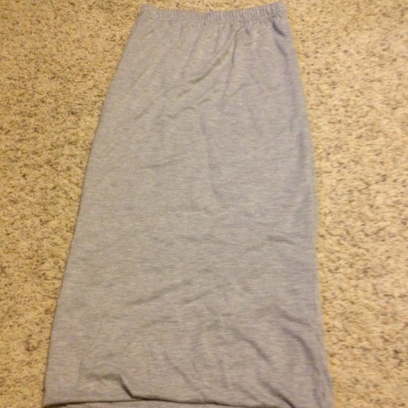 Grey maxi skirt