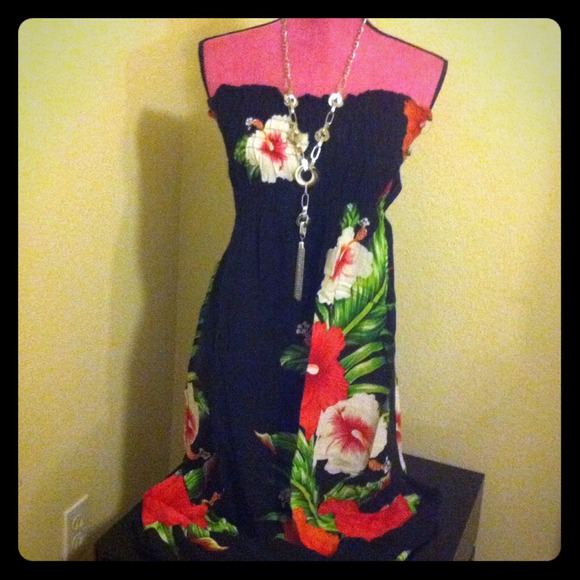 hawaiian tube top dresses