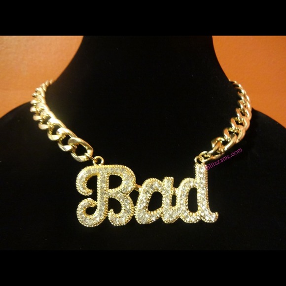 Trendy urban "bad" necklace