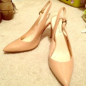 REDUCED!! Boutique 9 Nude sling back pumps