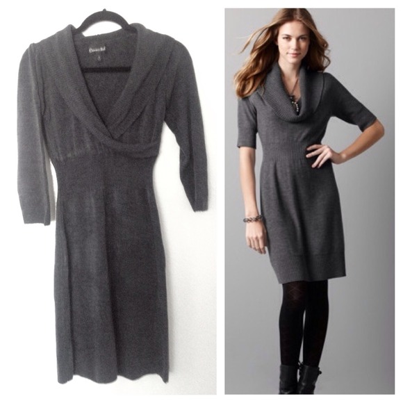 NFS V-neck sweater dress