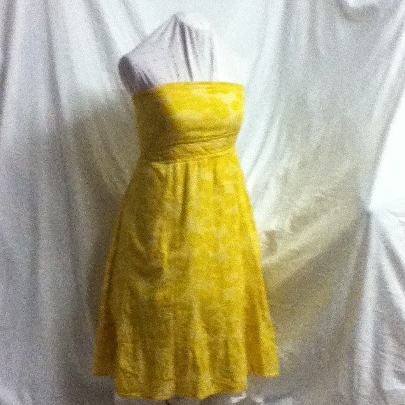 Mustard Yellow Floral Summer Dress