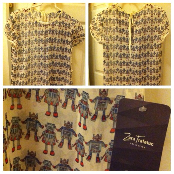 Zara robot blouse.