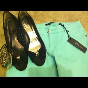 Etienne Aigner black wedges