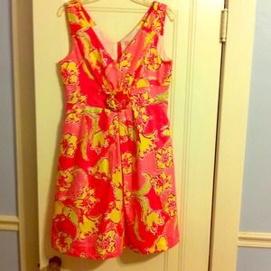 Lilly Pulitzer Parker Dress- Hotty pink Daylilly