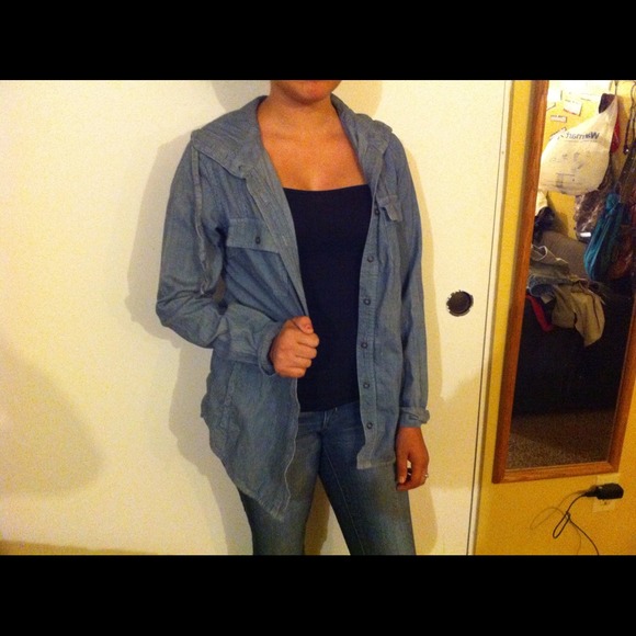 Blue trench looking coat!