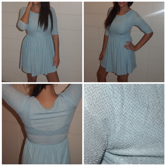 Sparkly blue dress