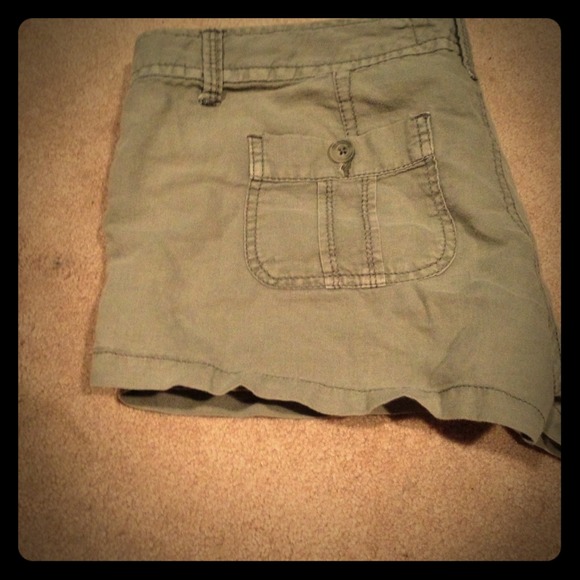 Grey/Army Green Soft Summer Shorts