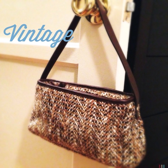 💗💯Banana Republic | Brown Tweed Purse | VINTAGE