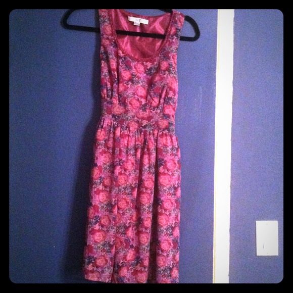 Forever 21 cute purple floral dress