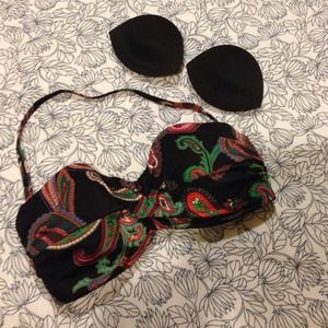 Twisted Bandeau Bathing Suit Top