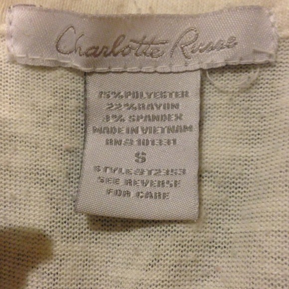 Cream button down top - Picture 3 of 4